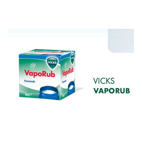 Vicks VapoRub pommade, Pot de 50g - enconbrement