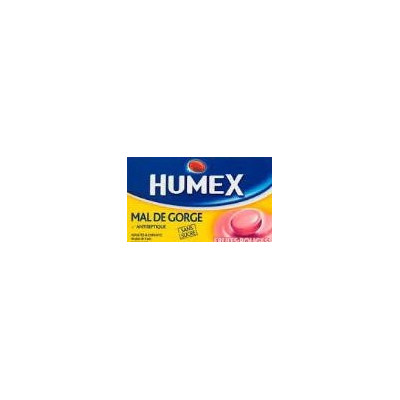 HUMEX MAL DE GORGE FRUITS ROUGES 20 mg SANS SUCRE