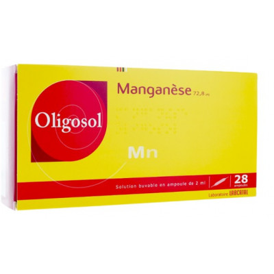 Oligosol Manganèse 28 ampoules