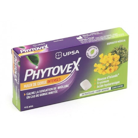Phytovex Maux de Gorge Intenses 20 pastilles