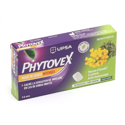 Phytovex Maux de Gorge Intenses 20 pastilles