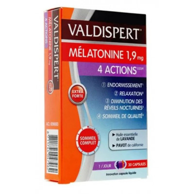 Valdispert Mélatonine 1,9 mg, 4 actions