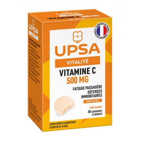 Upsa Vitamine C 500mg 30 comprimés à croquer