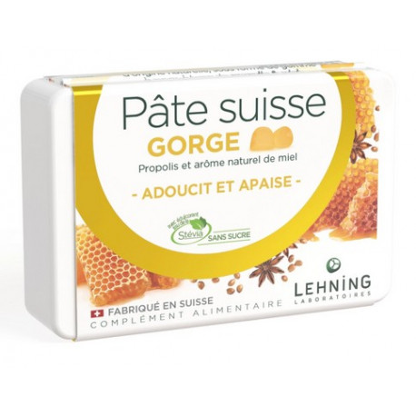 Pâte Suisse Gorge Propolis et arôme naturel de miel