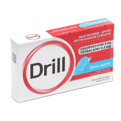 Drill Sans Sucre 24 pastilles