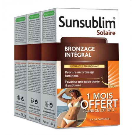 Sunsublim-Bronzage-Intégral-Hydratant.-Lot-de-3-boîtes.