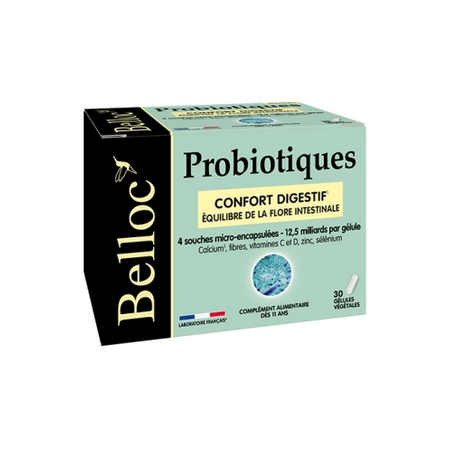 Belloc Probiotiques Confort digestif 30 gélules