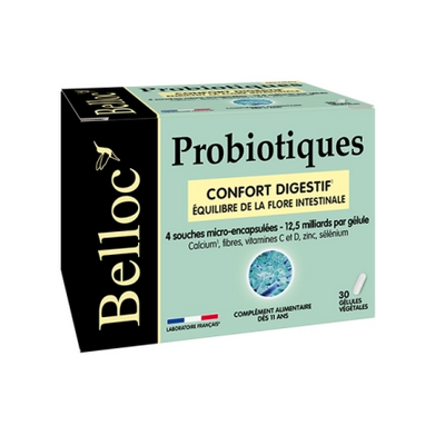 Belloc Probiotiques Confort digestif 30 gélules