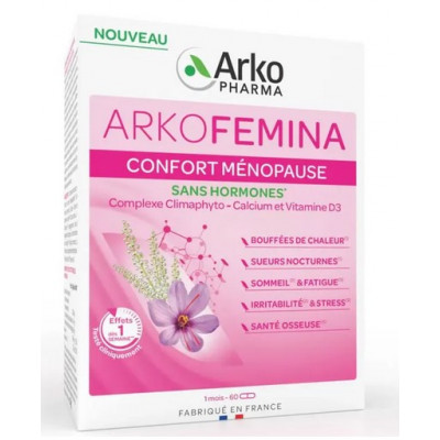 ArkoFemina Confort ménopause 60 ou 180 gélules
