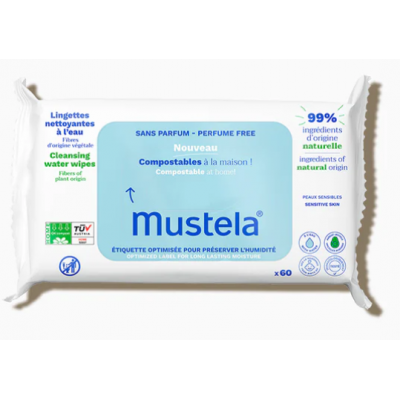Mustela Lingettes à l'eau x 60