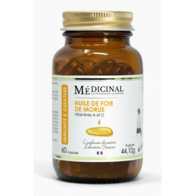 Medicinal Huile de Foie de Morue 60 capsules